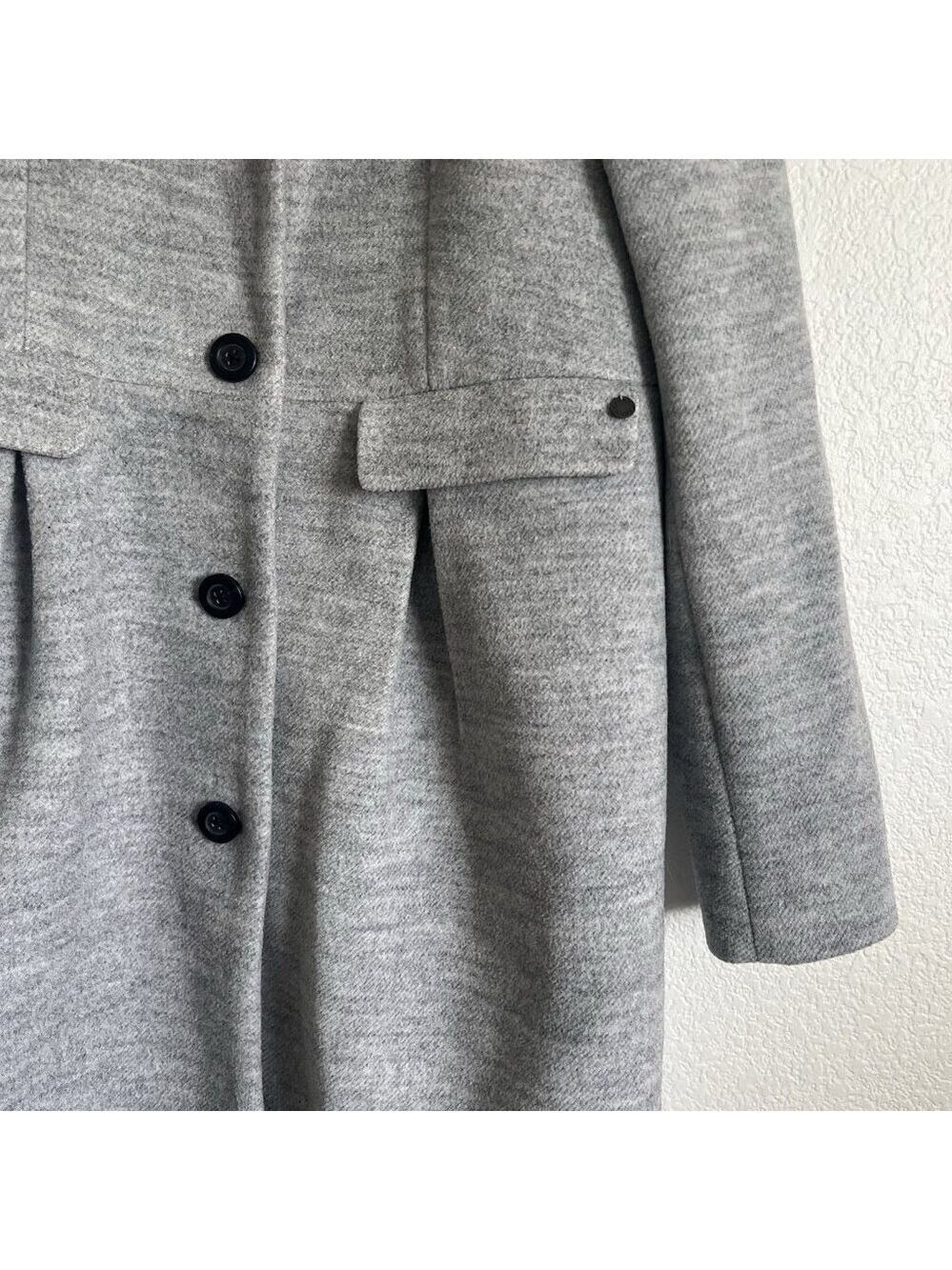 Nümph Size 38 Grey Long Winter Coat Feminine - Picture 2 of 7